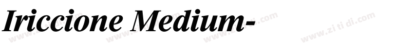 Iriccione Medium字体转换